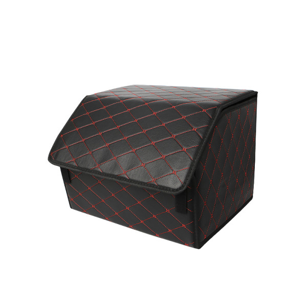 Автомобильный органайзер ZWX-002 Black-Red компактный вместительный два отдела для хранения на липучке с ручкой  40*30*30 см