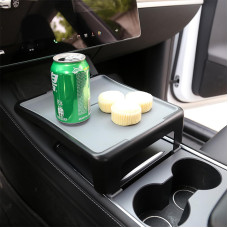 Автомобильная подставка органайзер Tesla Model 3/Y (TSL22102101) центральной консоли пластиковая Gray