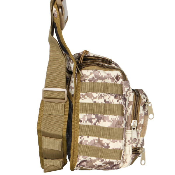 Сумка тактическая через плечо AOKALI Outdoor A25 Sand Pixel