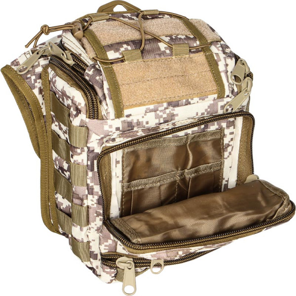 Сумка тактическая через плечо AOKALI Outdoor A25 Sand Pixel