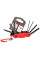 Мультитул West Biking YP0719243 карманный набор инструментов для велосипеда Red