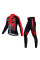 Вело костюм для мужчин KIDITO KM-CT-18 кофта с длинным рукавом штаны Skeleton Red XL