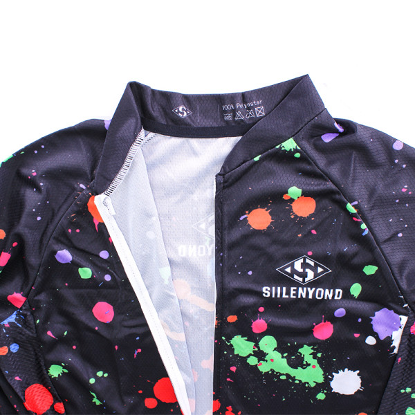 Вело костюм женский Siilenyond SW-CT-05702 Graffiti длинный рукав штаны 3XL