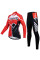 Вело костюм женский X-Тiger XW-CT-154 кофта с длинным рукавом штаны Red XL