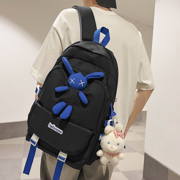 Рюкзак подростковый 608833 Hellonana с брелком Black