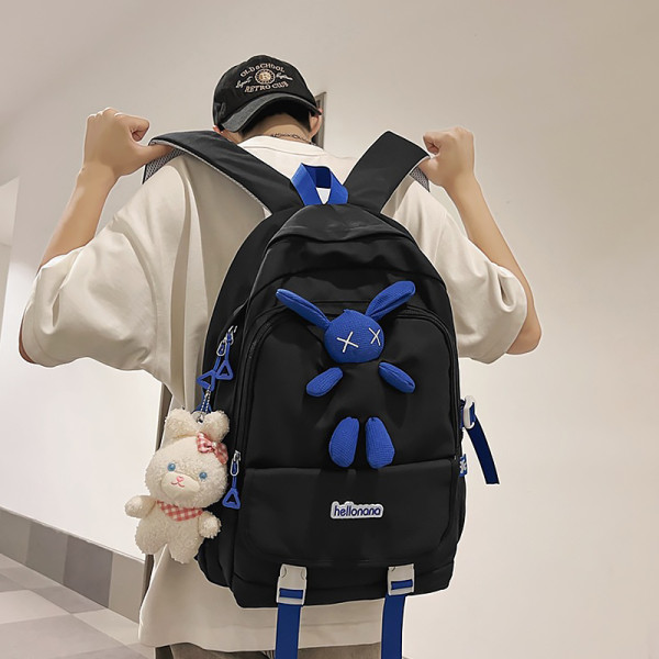 Рюкзак подростковый 608833 Hellonana с брелком Black