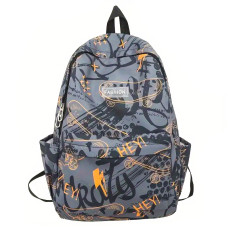 Рюкзак подростковый 8055228 с брелком 20L школьный Orange