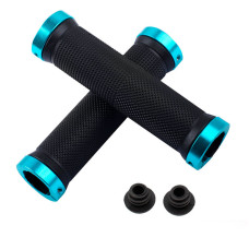Резиновые грипсы / Велосипедные ручки West Biking 0804004 Black + Blue