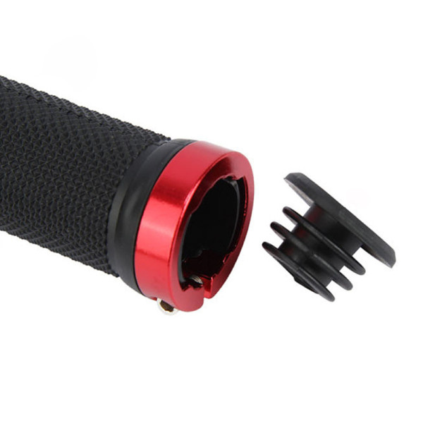 Резиновые грипсы / Велосипедные ручки West Biking 0804004 Black + Red