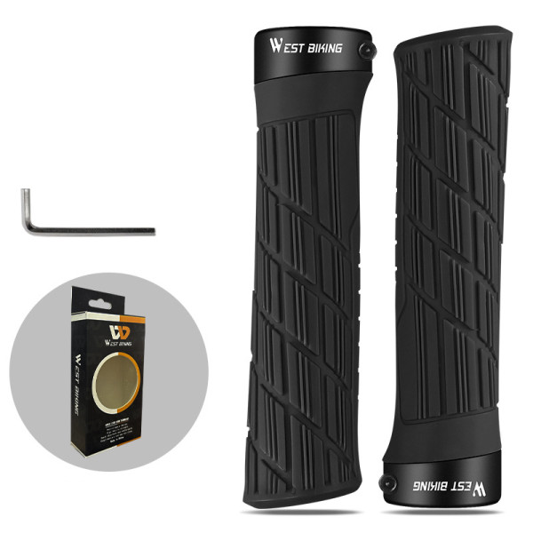 Грипсы велосипедные West Biking YP0804063 с двумя замками ручки на руль Black