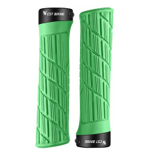 Грипсы велосипедные West Biking YP0804063 с двумя замками ручки на руль Green