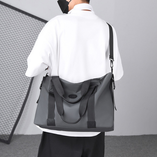 Сумка дорожная 66 спортивная с карманом снаружи с регулируемым плечевым ремнем Gray