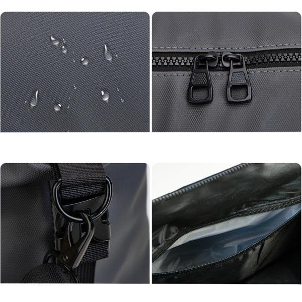 Сумка дорожная 66 спортивная с карманом снаружи с регулируемым плечевым ремнем Gray