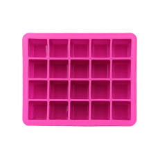 Силиконовая форма для льда CUMENSS AI-820 Cube 20 Pink