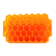 Силиконовая форма для льда CUMENSS Соты Orange