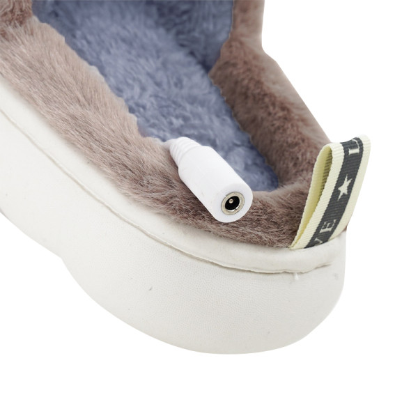 Домашние комнатные тапочки с подогревом A-232 USB c крыльями Beige