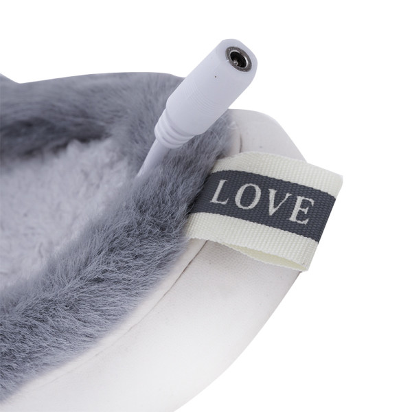 Домашние комнатные тапочки с подогревом A-232 USB c крыльями Gray