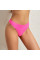 Бесшовный комплект женского белья в рубчик трусы и топ 6618# Розовый электрик L 80 ABC