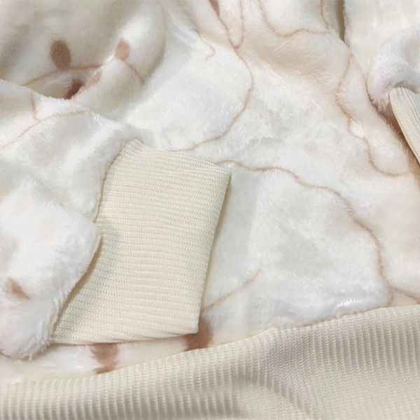 Комплект женской пижамы 305 Bear Brown рубашка с длинным рукавом и штанами фланелевая теплая M