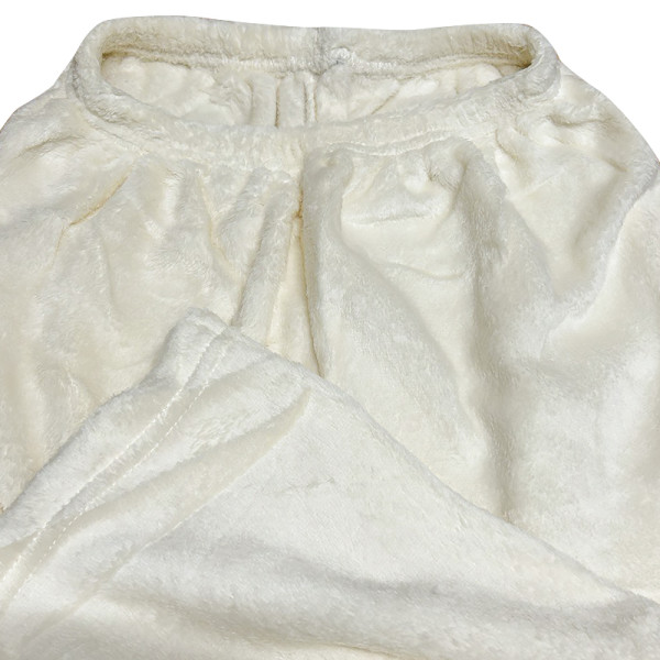 Комплект женской пижамы 305 Bear Brown рубашка с длинным рукавом и штанами фланелевая теплая M