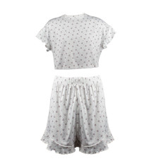 Женский комплект для дома и сна SM240426DHX6 футболка и шорты женская пижама белая с сердечками XL