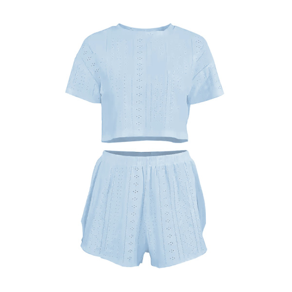 Женский комплект для дома и сна SM24107A футболка и шорты женская пижама Blue XL