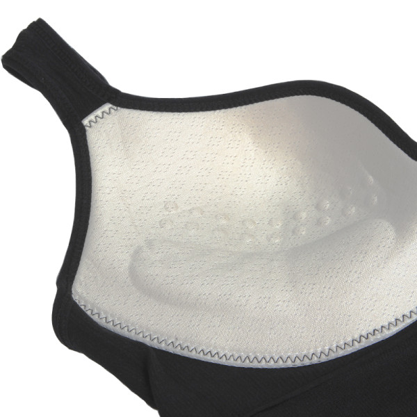 Женский 3D топ 2765# с моделирующим эфектом пушап с глубоким декольте удлиненный Черный L