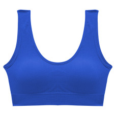 Топ женский в рубчик B01# с не регулируемыми бретелями Синий L 80 ABC