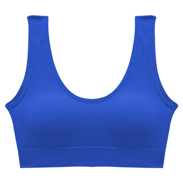 Топ женский в рубчик B01# с не регулируемыми бретелями Синий L 80 ABC