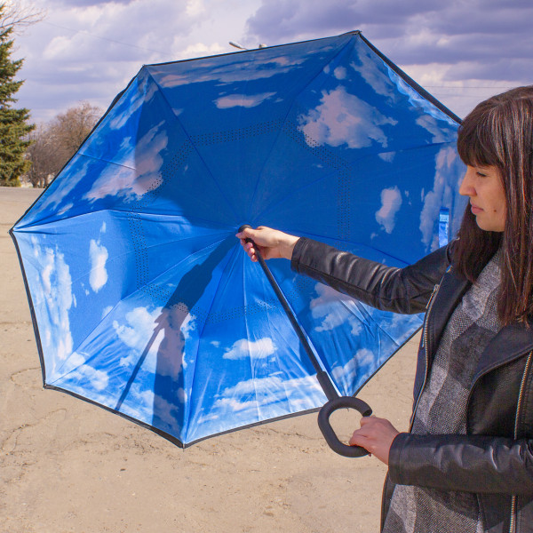 Зонт наоборот Up-Brella Голубое небо
