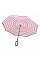 Зонт наоборот Up-Brella Розово-белые полосы