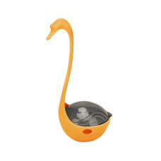 Игрушка кормушка DT-1223 Лебедь 8,5*8*17,5 см с инфракрасным светом Orange