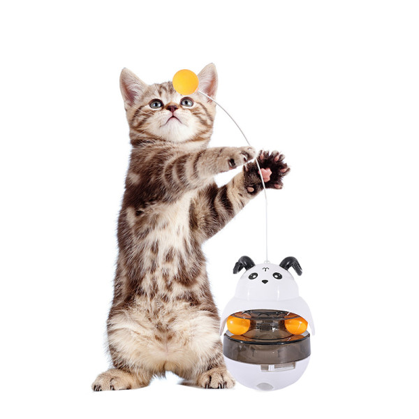 Игрушка DT-653 Неваляшка Барашек для котов с шариками и кормушкой