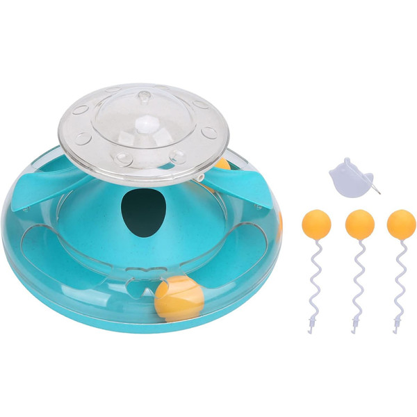 Игрушка для кошек DT312 игровой комплекс с шариками Mint Green