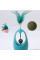 Игрушка для котов Taotaopets 027714 Неваляшка с перьями и кошачьей мятой Blue