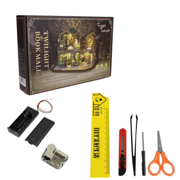 Румбокс магический дом конструктор DIY House ES017-A Twilight Book Cityt сборный румбокс