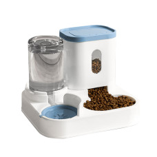 Автоматическая кормушка для кошек и собак DT2024 с поилкой Blue