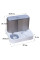 Миска для кошек собак с автоматической поилкой и кормом Taotaopets 193306 Gray + White