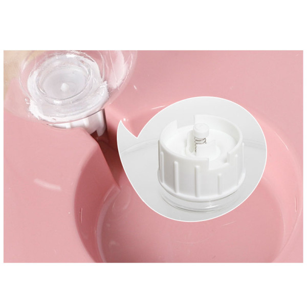 Миска для котов с поилкой Taotaopets 119906 Pink 22*28*14см