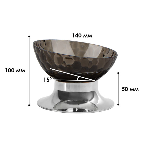 Миска для кошек Taotaopets 134425 Gray