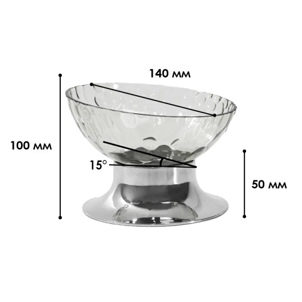 Миска для кошек Taotaopets 134425 Transparent