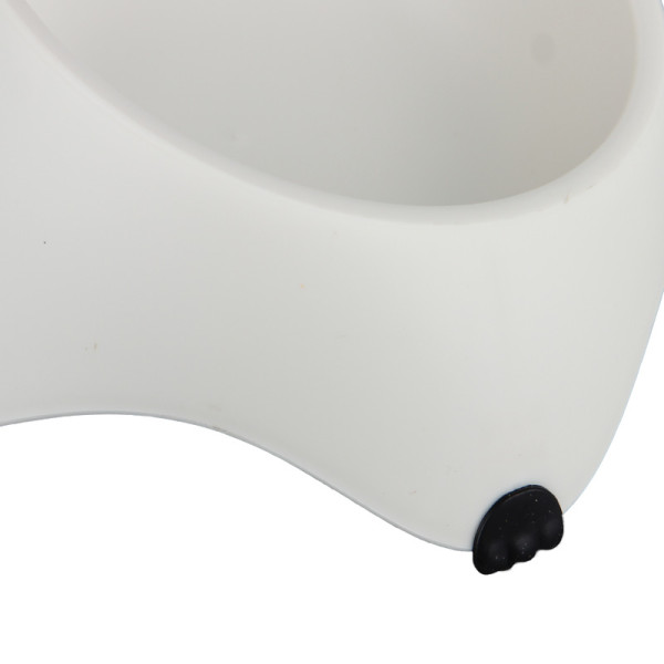 Миска для собак котов М120 пластиковая одинарная 300 мл Beige