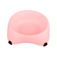 Миска для собак котов М120 пластиковая одинарная 300 мл Peach