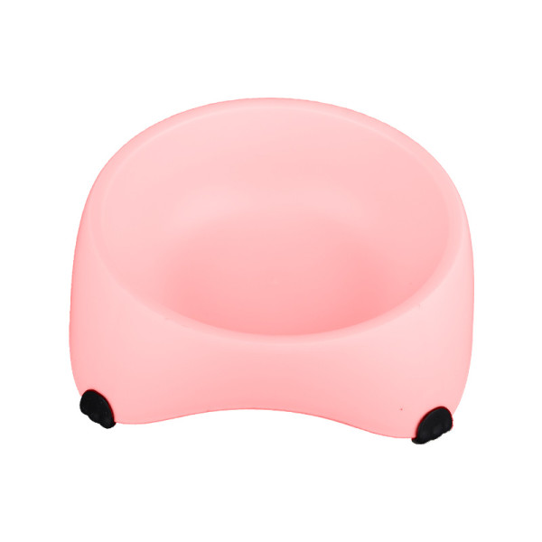 Миска для собак котов М120 пластиковая одинарная 300 мл Peach