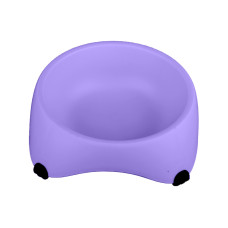 Миска для собак котов М120 пластиковая одинарная 300 мл Purple