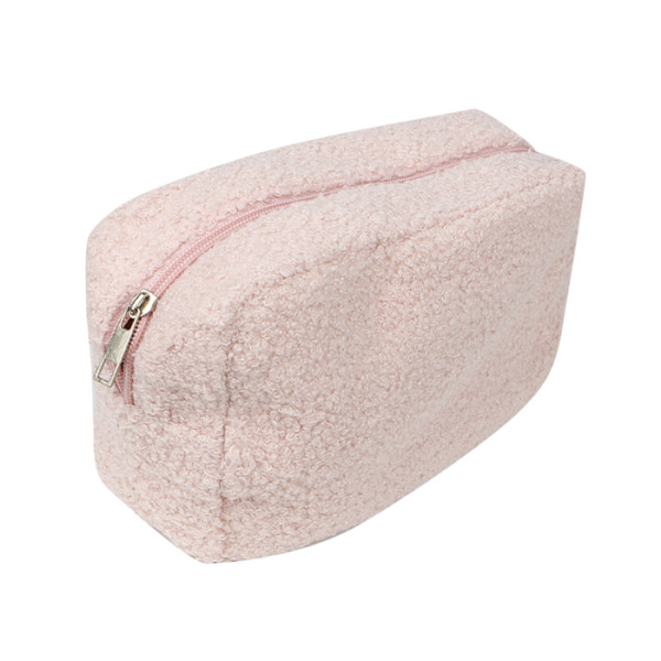 Женская косметичка B0220 несесер органайзер дорожний бьюти кейс плюшевая Pink