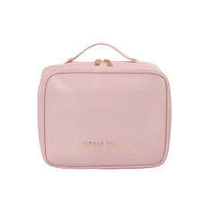 Органайзер косметичка BK-HZB-12 для хранения косметики компактный бьюти бокс переносной на молнии и с ручкой Pink