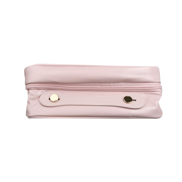 Органайзер косметичка BK-HZB-12 для хранения косметики компактный бьюти бокс переносной на молнии и с ручкой Pink