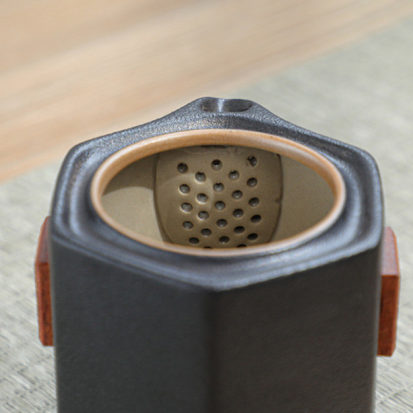 Дорожный набор 45521 для чайной церемонии из 7 предметов керамический Black