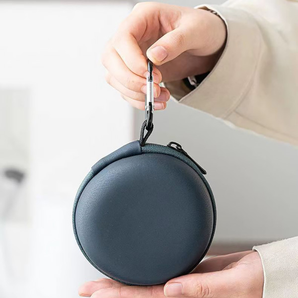 Дорожный чайный набор HR-068 заварник 240 ml стеклянный + 3 пиалы с чехлом Black